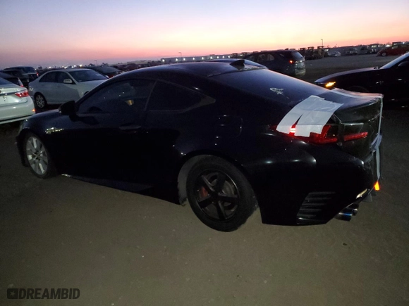 2016 Lexus RC 200t with VIN JTHHA5BC4G5003418, listed as a Copart auction lot 83820124 with 109,488 mi miles and Salvage Title. Bid and sale history available at carsss.com. Image 2.