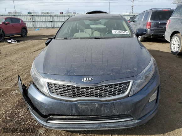 2014 Kia Optima Hybrid LX with VIN KNAGM4AD9E5068736, listed as a Copart auction lot 41580475 with 117,189 mi miles and Salvage Title. Bid and sale history available at carsss.com. Image 5.