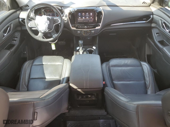 2021 Chevrolet Traverse LT Leather with VIN 1GNERHKW2MJ247877, listed as a Copart auction lot 46808755 with 43,808 mi miles and Salvage Title. Bid and sale history available at carsss.com. Image 8.