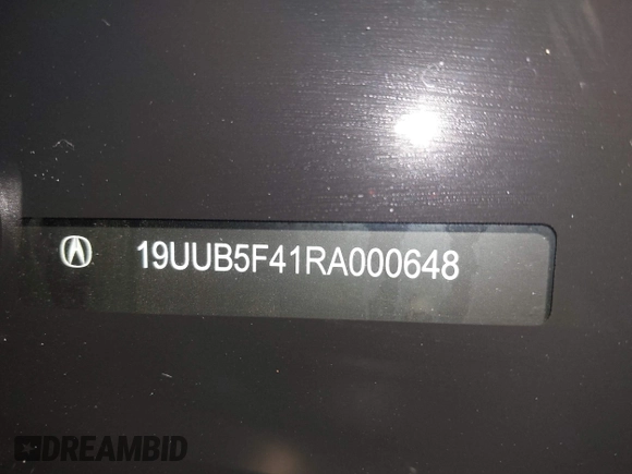 2024 Acura TLX Technology with VIN 19UUB5F41RA000648, listed as a IAAI auction lot 41118831 with 6,916 mi miles and . Bid and sale history available at DreamBid. Image 17.