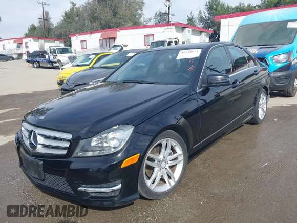 2013 Mercedes-Benz C-Class C 250 Sport with VIN WDDGF4HB4DA746936, listed as a IAAI auction lot 41594574 with 101,488 mi miles. Bid and sale history available at carsss.com. Image 2.