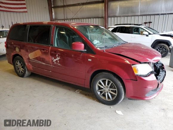 2014 Dodge Grand Caravan SE 30th Anniversary with VIN 2C4RDGBG4ER250658, listed as a Copart auction lot 54126535 with 85,980 mi miles and Non Repairable. Bid and sale history available at DreamBid. Image 4.