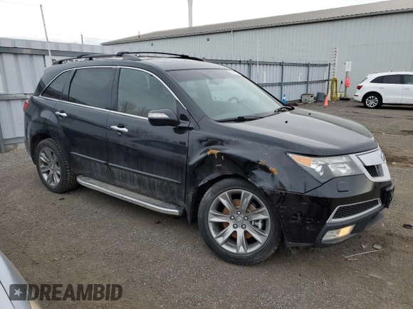 2013 Acura MDX Advance with VIN 2HNYD2H81DH000226, listed as a Copart auction lot 50020095 with 215,972 mi miles and Clean Title. Bid and sale history available at DreamBid. Image 4.