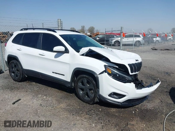2021 Jeep Cherokee Altitude with VIN 1C4PJLLB1MD180422, listed as a IAAI auction lot 41830952 with 73,839 mi miles. Bid and sale history available at carsss.com. Image 1.