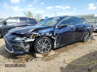 2022 Lexus ES 250 with VIN 58AD11D16NU008728, listed as a Copart auction lot 55616315 with 92,857 mi miles and Salvage title. Bid and sale history available at DreamBid. Image 1.