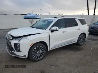 2024 Hyundai Palisade Calligraphy z VIN KM8R74GE4RU798760, wystawiony jako Copart lot #85538754 z przebiegiem Nie podano mil oraz Czysty tytuł • Clean title. Historia ofert i sprzedaży dostępna na DreamBid. Obrazek 1.