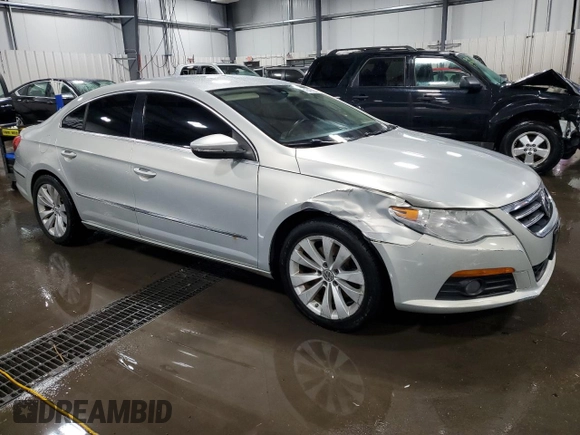 2010 Volkswagen CC Sport with VIN WVWMN7AN6AE551706, listed as a Copart auction lot 51645565 with 159,562 mi miles and Salvage Title. Bid and sale history available at carsss.com. Image 4.