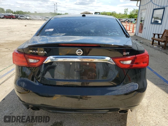 2017 Nissan Maxima SV with VIN 1N4AA6AP6HC433242, listed as a Copart auction lot 58003125 with 142,469 mi miles and Salvage title. Bid and sale history available at DreamBid. Image 6.