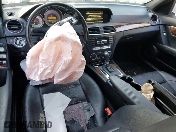 2014 Mercedes-Benz C 350 Sport with VIN WDDGF5HB1EA957888, listed as a Copart auction lot 77812964 with 126,409 mi miles and Salvage Title. Bid and sale history available at DreamBid. Image 8.