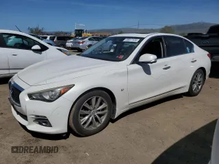 2014 Infiniti Q50 Sport with VIN JN1BV7AP0EM682217, listed as a Copart auction lot 49917125 with 65,606 mi miles and Salvage Title. Bid and sale history available at DreamBid. Image 1.
