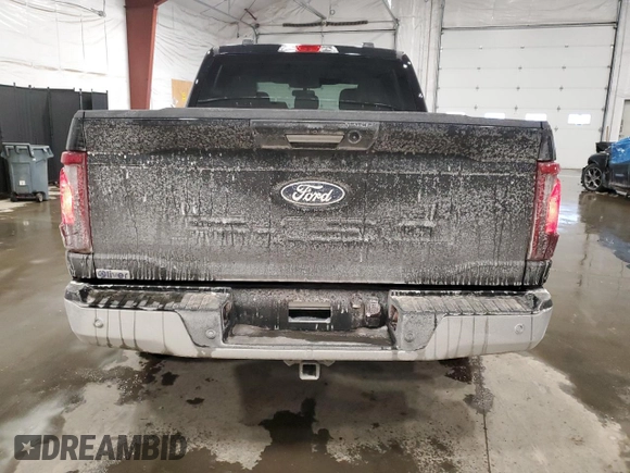 2024 Ford F-150 XLT with VIN 1FTEW3LP1RKD77680, listed as a Copart auction lot 44554285 with 948 mi miles and Salvage Title. Bid and sale history available at carsss.com. Image 6.