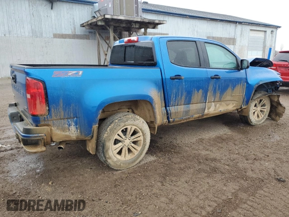 2021 Chevrolet Colorado 4WD Z71 с VIN 1GCGTDEN8M1248174, выставлен на аукционе Copart как лот 53145995 с пробегом 30 022 миль миль и Чистый • Clean title. История ставок и продаж доступна на DreamBid. Изображение 3.