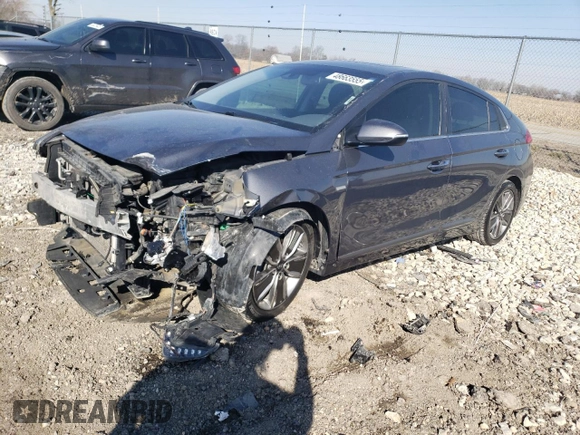 2018 Hyundai Ioniq Limited with VIN KMHC05LC9JU065077, listed as a Copart auction lot 48663555 with 179,075 mi miles and Salvage title. Bid and sale history available at DreamBid. Image 1.