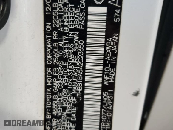 2010 Lexus HS 250h z VIN JTHBB1BA5A2023650, wystawiony jako Copart lot #87910785 z przebiegiem 260 834 mil mil oraz Szkoda całkowita • Salvage title. Historia ofert i sprzedaży dostępna na DreamBid. Obrazek 14.