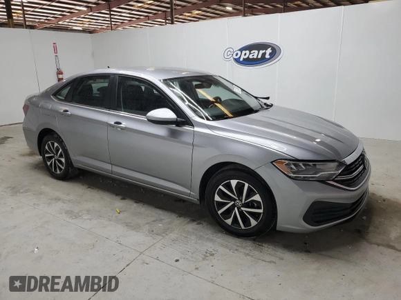2024 Volkswagen Jetta S with VIN 3VW5M7BU4RM025266, listed as a Copart auction lot 60506155 with 43,875 mi miles and Non repairable. Bid and sale history available at DreamBid. Image 4.