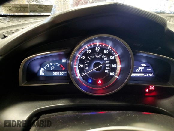 2015 Mazda 3 i Sport with VIN 3MZBM1K74FM148359, listed as a Copart auction lot 50294705 with 50,830 mi miles and Salvage Title. Bid and sale history available at DreamBid. Image 9.