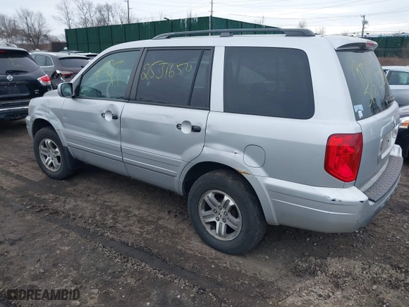 2003 Honda Pilot EX with VIN 2HKYF18513H600959, listed as a IAAI auction lot 41600484 with 999,999 mi miles. Bid and sale history available at carsss.com. Image 3.