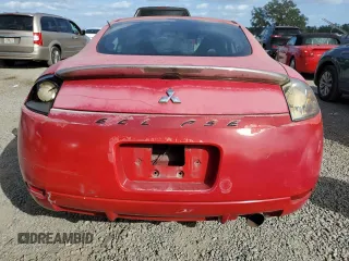 2007 Mitsubishi Eclipse GS with VIN 4A3AK24F07E063568, listed as a Copart auction lot 80790034 with 0 mi miles and Non Repairable. Bid and sale history available at carsss.com. Image 6.