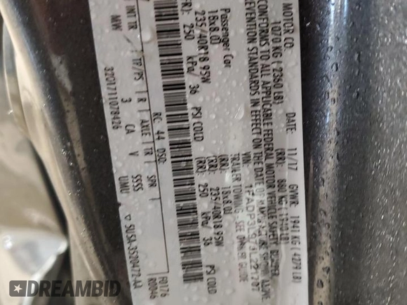 2018 Ford Focus ST with VIN 1FADP3L97JL221707, listed as a Copart auction lot 42179035 with Not Provided miles and Salvage Title. Bid and sale history available at DreamBid. Image 12.