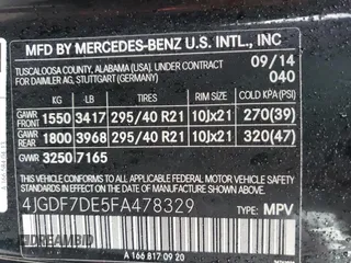 2015 Mercedes-Benz GL-Class GL 550 with VIN 4JGDF7DE5FA478329, listed as a Copart auction lot 74063463 with 111,676 mi miles. Bid and sale history available at carsss.com. Image 13.