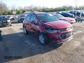2018 Chevrolet Trax LT with VIN 3GNCJLSB5JL307086, listed as a IAAI auction lot 41941778 with 109,985 mi miles and . Bid and sale history available at carsss.com. Image 1.