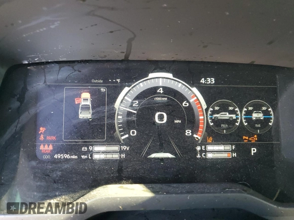 2022 Toyota Tundra 2WD 1794 Edition with VIN 5TFMA5AB6NX003642, listed as a Copart auction lot 73561744 with 49,596 mi miles and Salvage Title. Bid and sale history available at carsss.com. Image 9.