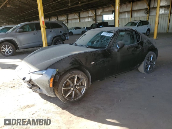 2023 Mazda MX-5 Miata Grand Touring z VIN JM1NDAM71P0551782, wystawiony jako Copart lot #88795725 z przebiegiem 22 626 mil mil oraz Nie do naprawy • Non repairable. Historia ofert i sprzedaży dostępna na DreamBid. Obrazek 1.