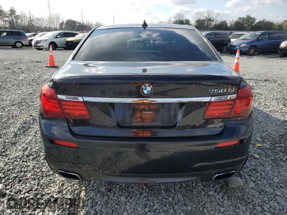 2015 BMW 7 Series 750Li with VIN WBAYE8C58FD782122, listed as a Copart auction lot 86204934 with 139,052 mi miles and Salvage Title. Bid and sale history available at carsss.com. Image 6.