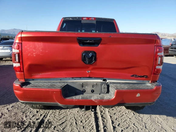 2021 Ram 2500 Laramie with VIN 3C6UR5FL6MG594415, listed as a Copart auction lot 75333454 with 63,082 mi miles and Salvage Title. Bid and sale history available at carsss.com. Image 6.