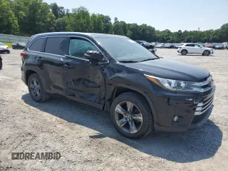 2018 Toyota Highlander Limited with VIN 5TDYZRFH6JS237407, listed as a Copart auction lot 59730215 with 137,262 mi miles and Salvage title. Bid and sale history available at DreamBid. Image 4.