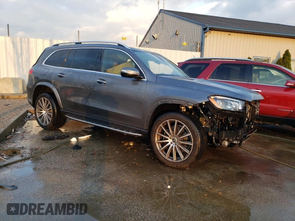 2023 Mercedes-Benz GLS 450 with VIN 4JGFF5KE0PA965651, listed as a Copart auction lot 76842593 with 2,538 mi miles and . Bid and sale history available at DreamBid. Image 4.