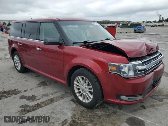 2015 Ford Flex SEL with VIN 2FMGK5C8XFBA15812, listed as a Copart auction lot 87017444 with 73,159 mi miles and Clean Title. Bid and sale history available at carsss.com. Image 4.