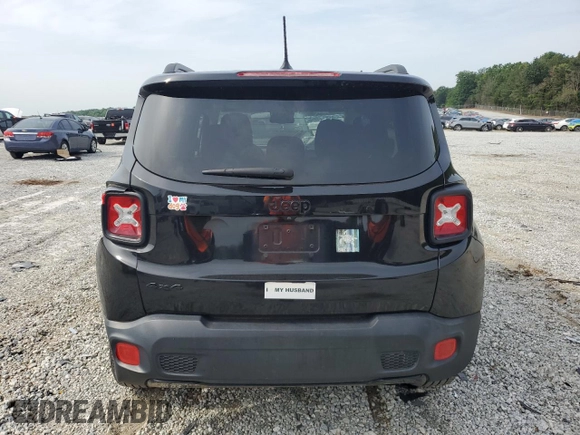 2017 Jeep Renegade Altitude with VIN ZACCJBBB9HPF02998, listed as a Copart auction lot 56546065 with 110,360 mi miles and Salvage title. Bid and sale history available at DreamBid. Image 6.