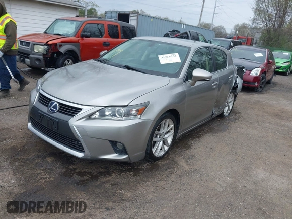 2017 Lexus CT with VIN JTHKD5BH3H2281061, listed as a IAAI auction lot 41936253 with 158,674 mi miles. Bid and sale history available at carsss.com. Image 2.