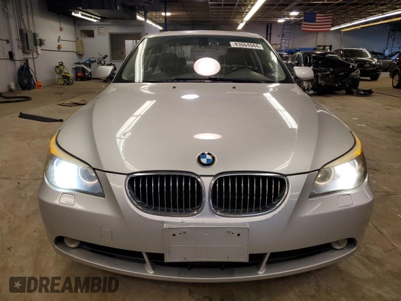 2007 BMW 5 Series 530i with VIN WBANE73597CM50002, listed as a Copart auction lot 83664944 with 205,201 mi miles and Clean Title. Bid and sale history available at DreamBid. Image 5.