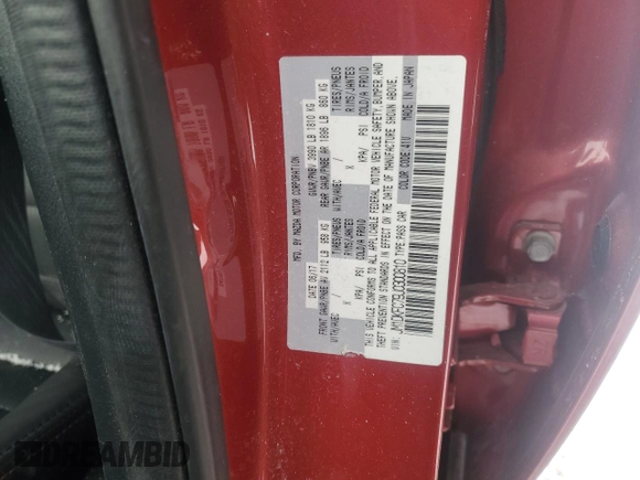 2018 Mazda CX-3 Touring with VIN JM1DKFC79J0300810, listed as a Copart auction lot 45122375 with 51,384 mi miles and Salvage Title. Bid and sale history available at carsss.com. Image 14.