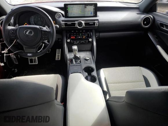 2022 Lexus IS 350 F Sport z VIN JTHGZ1B22N5052392, wystawiony jako Copart lot #47263845 z przebiegiem 19 676 mil mil oraz Szkoda całkowita • Salvage title. Historia ofert i sprzedaży dostępna na DreamBid. Obrazek 8.
