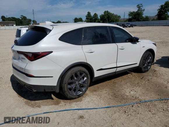 2024 Acura MDX w/A-Spec Package with VIN 5J8YE1H02RL021511, listed as a Copart auction lot 54641844 with 0 mi miles and Salvage Title. Bid and sale history available at carsss.com. Image 3.