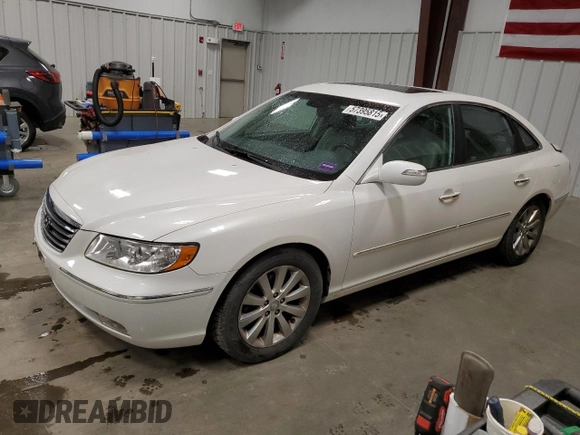 2009 Hyundai Azera Limited z VIN KMHFC46F29A371099, wystawiony jako Copart lot #57395815 z przebiegiem 69 313 mil mil oraz Szkoda całkowita • Salvage title. Historia ofert i sprzedaży dostępna na DreamBid. Obrazek 1.