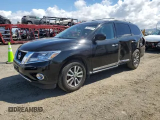 2014 Nissan Pathfinder Platinum with VIN 5N1AR2MN0EC616309, listed as a Copart auction lot 56588875 with 82,922 mi miles and Salvage title. Bid and sale history available at DreamBid. Image 1.