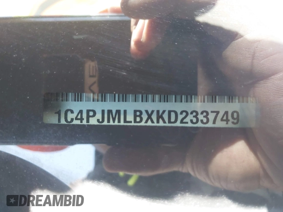 2019 Jeep Cherokee Latitude Plus with VIN 1C4PJMLBXKD233749, listed as a IAAI auction lot 41937698 with 103,988 mi miles and . Bid and sale history available at DreamBid. Image 9.