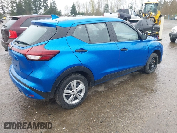2021 Nissan Kicks S with VIN 3N1CP5BV8ML523650, listed as a IAAI auction lot 41925826 with 51,027 mi miles and . Bid and sale history available at DreamBid. Image 4.