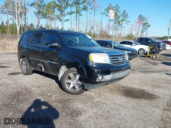 2013 Honda Pilot Touring with VIN 5FNYF4H9XDB047796, listed as a IAAI auction lot 41591189 with 188,579 mi miles and . Bid and sale history available at carsss.com. Image 1.