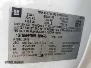 2017 GMC Canyon 4WD Denali with VIN 1GTG6EEN0H1304675, listed as a Copart auction lot 85308484 with 217,152 mi miles and Salvage Title. Bid and sale history available at carsss.com. Image 13.