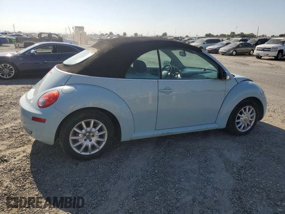 2006 Volkswagen Beetle with VIN 3VWRF31Y76M320169, listed as a Copart auction lot 60538275 with 130,958 mi miles and Salvage title. Bid and sale history available at DreamBid. Image 3.
