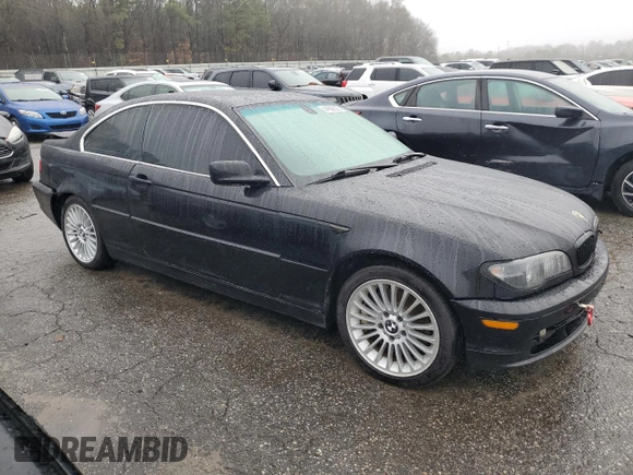 2004 BMW 3 Series 330Ci with VIN WBABD53444PL15340, listed as a Copart auction lot 44588585 with 247,550 mi miles and Non Repairable. Bid and sale history available at carsss.com. Image 4.