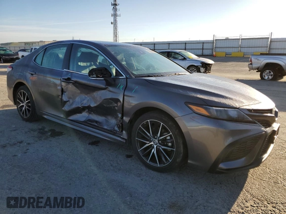 2023 Toyota Camry SE with VIN 4T1G11AK3PU769155, listed as a Copart auction lot 49654825 with 18,505 mi miles and Salvage Title. Bid and sale history available at DreamBid. Image 4.