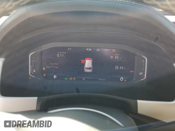 2022 Volkswagen Atlas SE with VIN 1V2KR2CA5NC547106, listed as a Copart auction lot 57410145 with 69,622 mi miles and Salvage title. Bid and sale history available at DreamBid. Image 9.