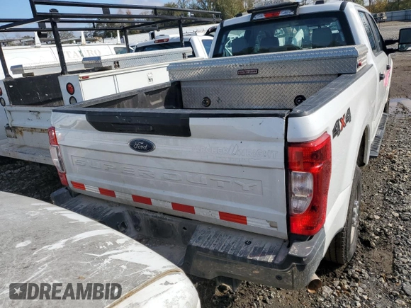 2021 Ford Super Duty F-250 SRW XL with VIN 1FT7W2B64MEC85451, listed as a Copart auction lot 80159024 with 0 mi miles and Salvage Title. Bid and sale history available at carsss.com. Image 6.