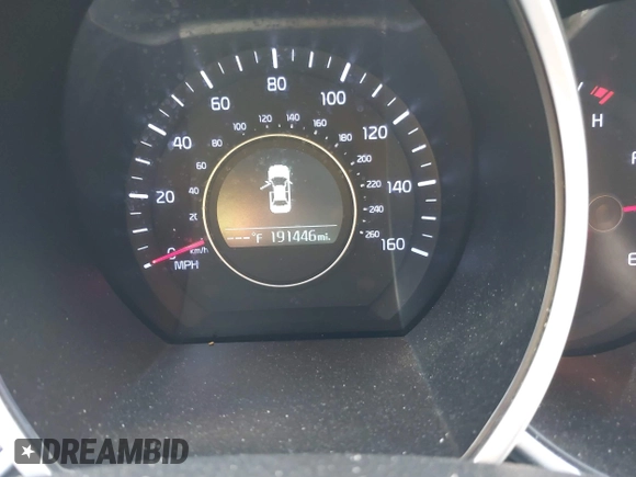2015 Kia Optima LX with VIN KNAGM4A75F5659092, listed as a IAAI auction lot 42048013 with 191,446 mi miles. Bid and sale history available at carsss.com. Image 7.